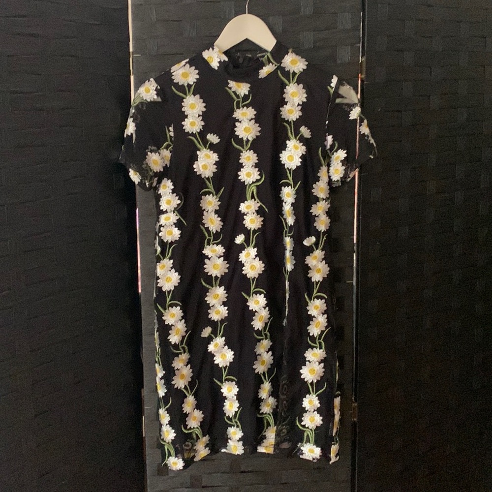 BOGO Black Daisy Dress